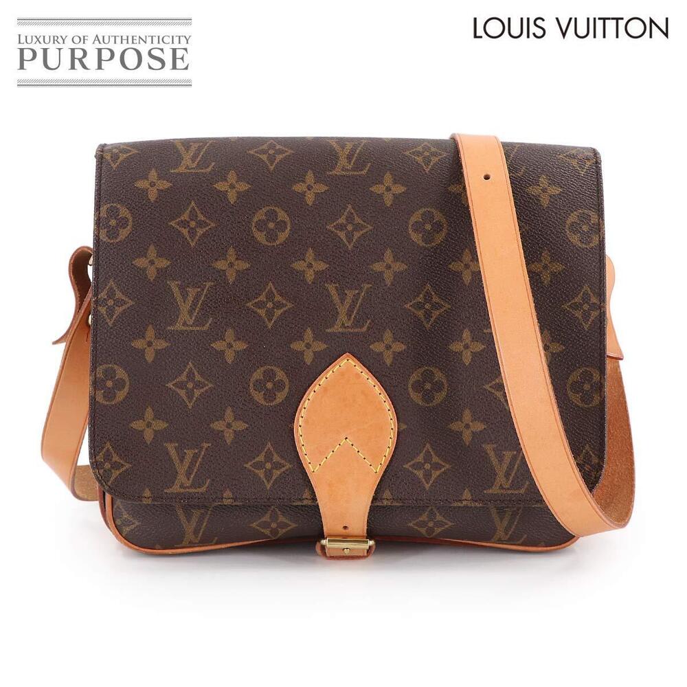 Louis Vuitton Monogram Cartouchiere Shoulder Bag Brown Cult Ciel